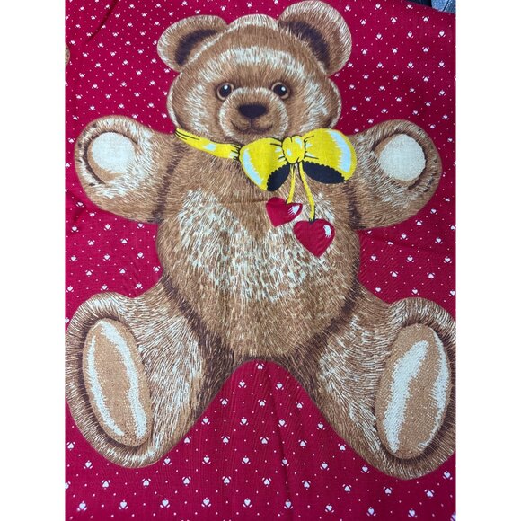 Vintage 1/2 yard x 44" Hallmark Teddy Bear Fabric - Picture 14 of 16